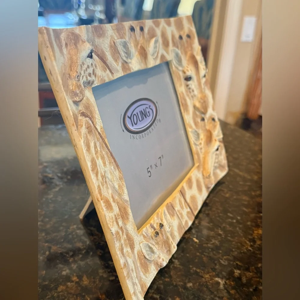 Vintage Young's Giraffe Picture Frame